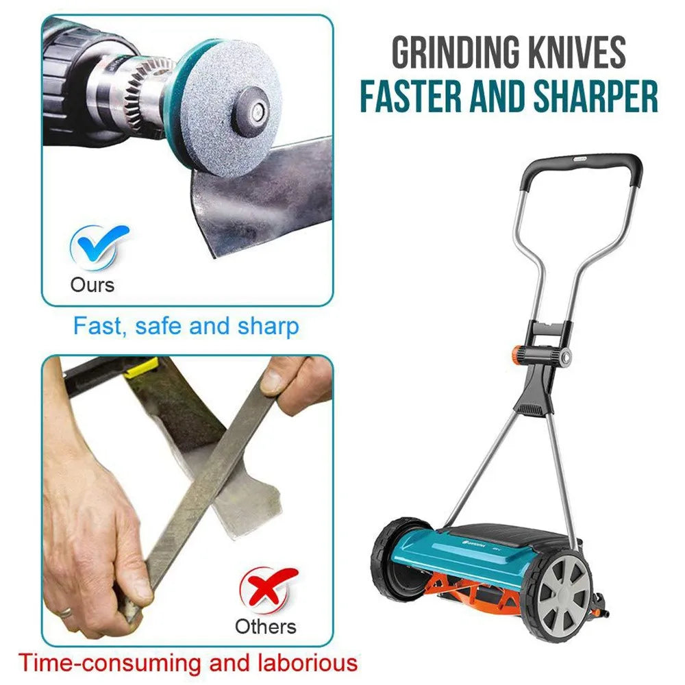 Lawn Mower Sharpener Garden Tools Hand Drill Electric Drill Sharpener Multifunctional Stone Wind Electric Sharpener