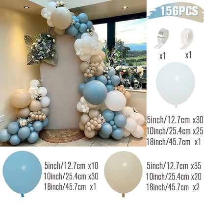 Blue White Balloon Garland Arch Kit 1St Birthday Party Decoration Kids Boy Baby Shower Globos Wedding Birthday Party Baloons