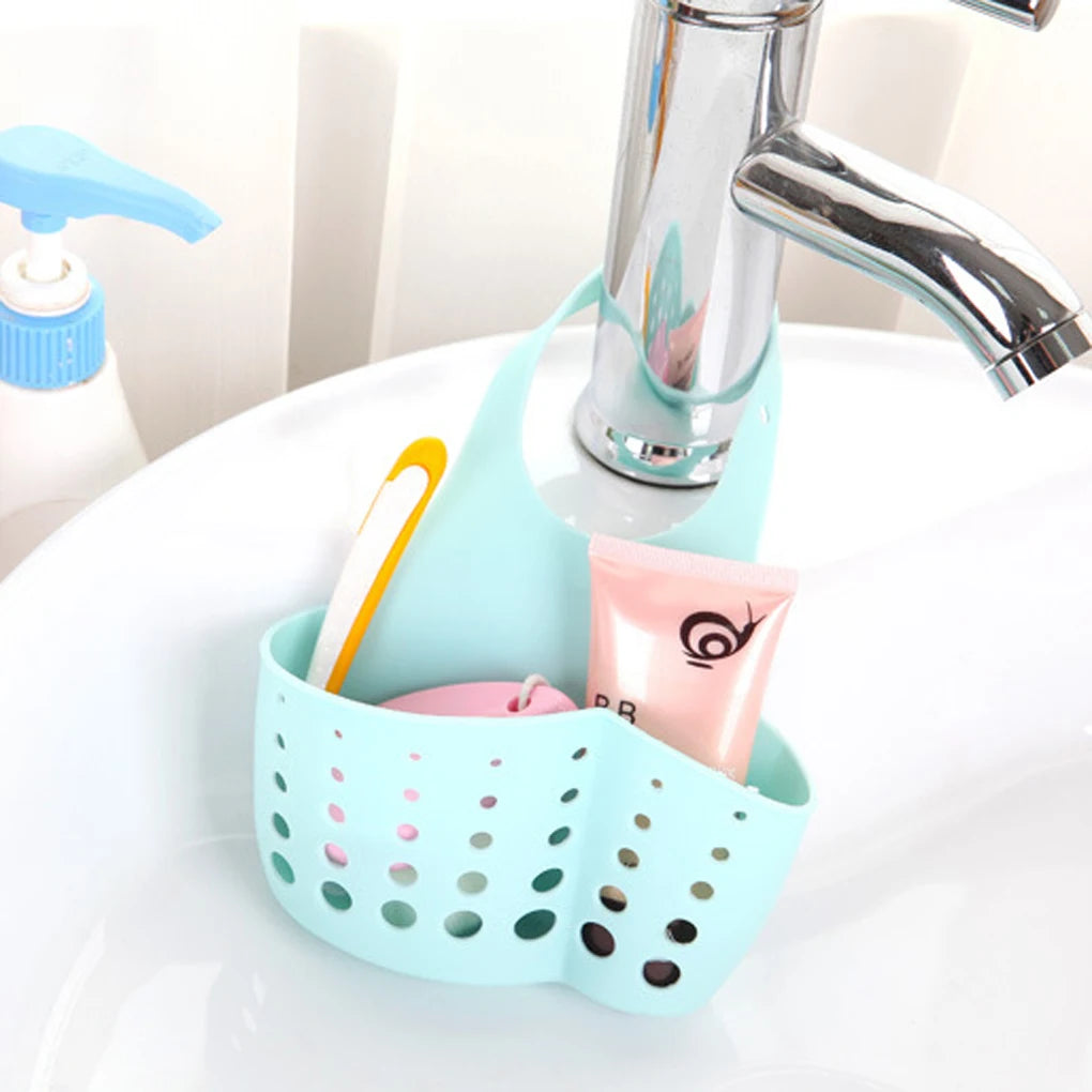 Kitchen Gadgets Portable Basket Home Kitchen Hanging Drain Basket Bag Bath Storage Tools Sink Holder Kitchen Accessory Utensils