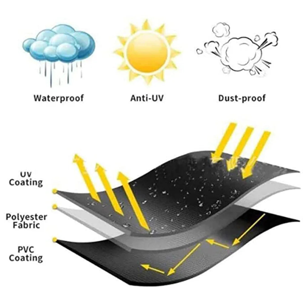 Waterproof Barbecue Cover, Dust-Proof Rain Cover for Outdoor Barbecue Accessories Garden Barbecue Cover Protective Cover