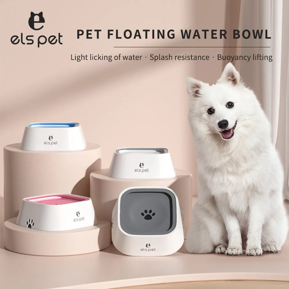 Pet Water Bowl Splash Proof Non Wet Mouth Floating Bowl Car Mounted Floating Water Dispenser anti Overturning Dog Cat Water Bowl