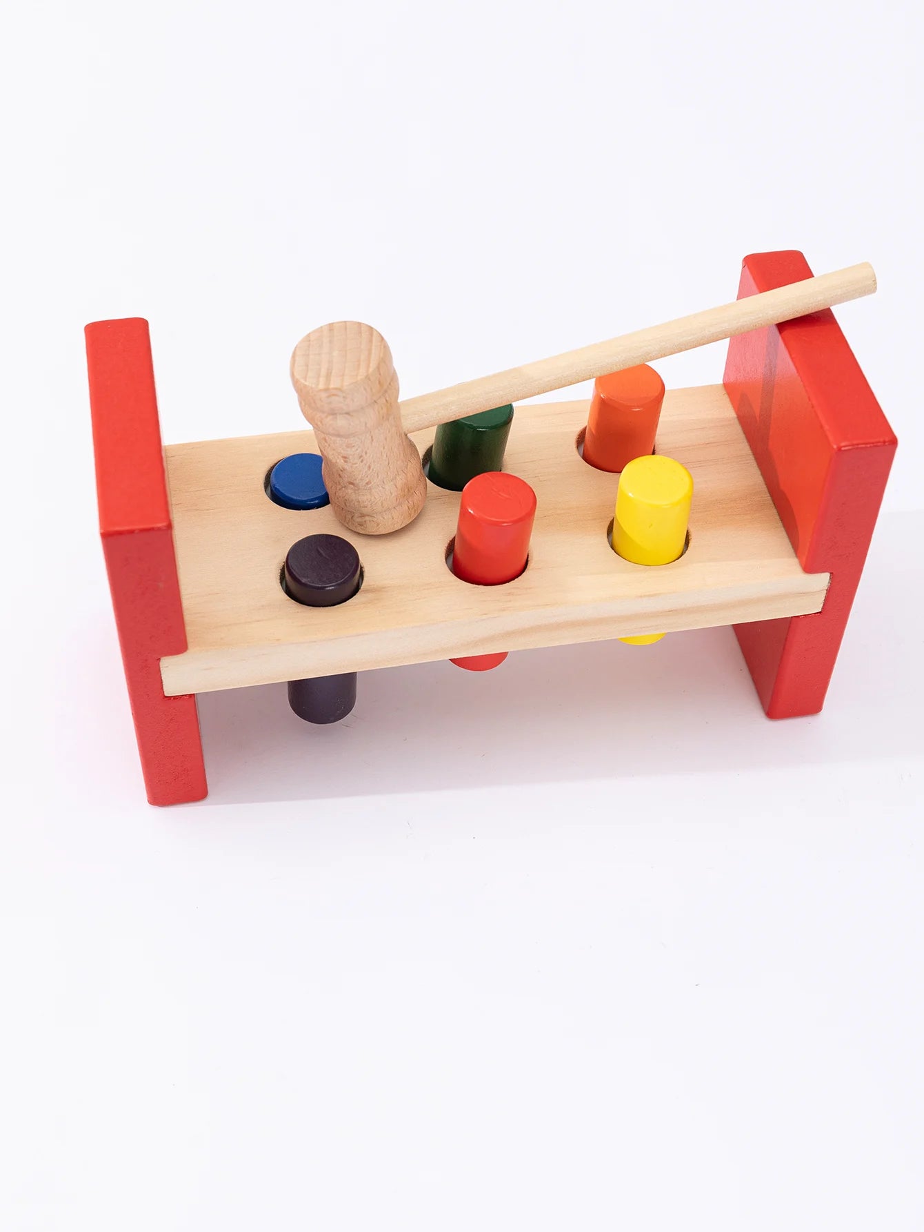 Montessori Wooden Hammering Toy - Develop Fine Motor Skills & Educational Fun for Toddlers