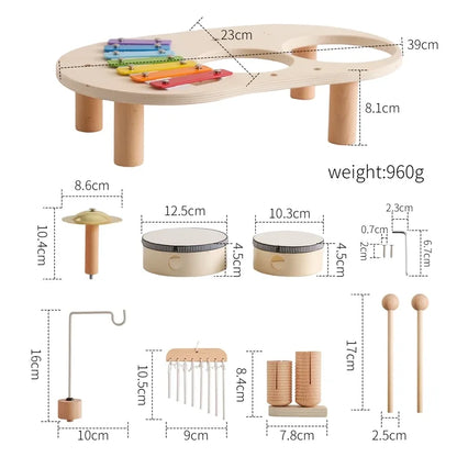 Baby Wooden Musical Instruments Toys for Preschool Kids Montessori Toys Child Game Interactive Musical Toys Educational Toys