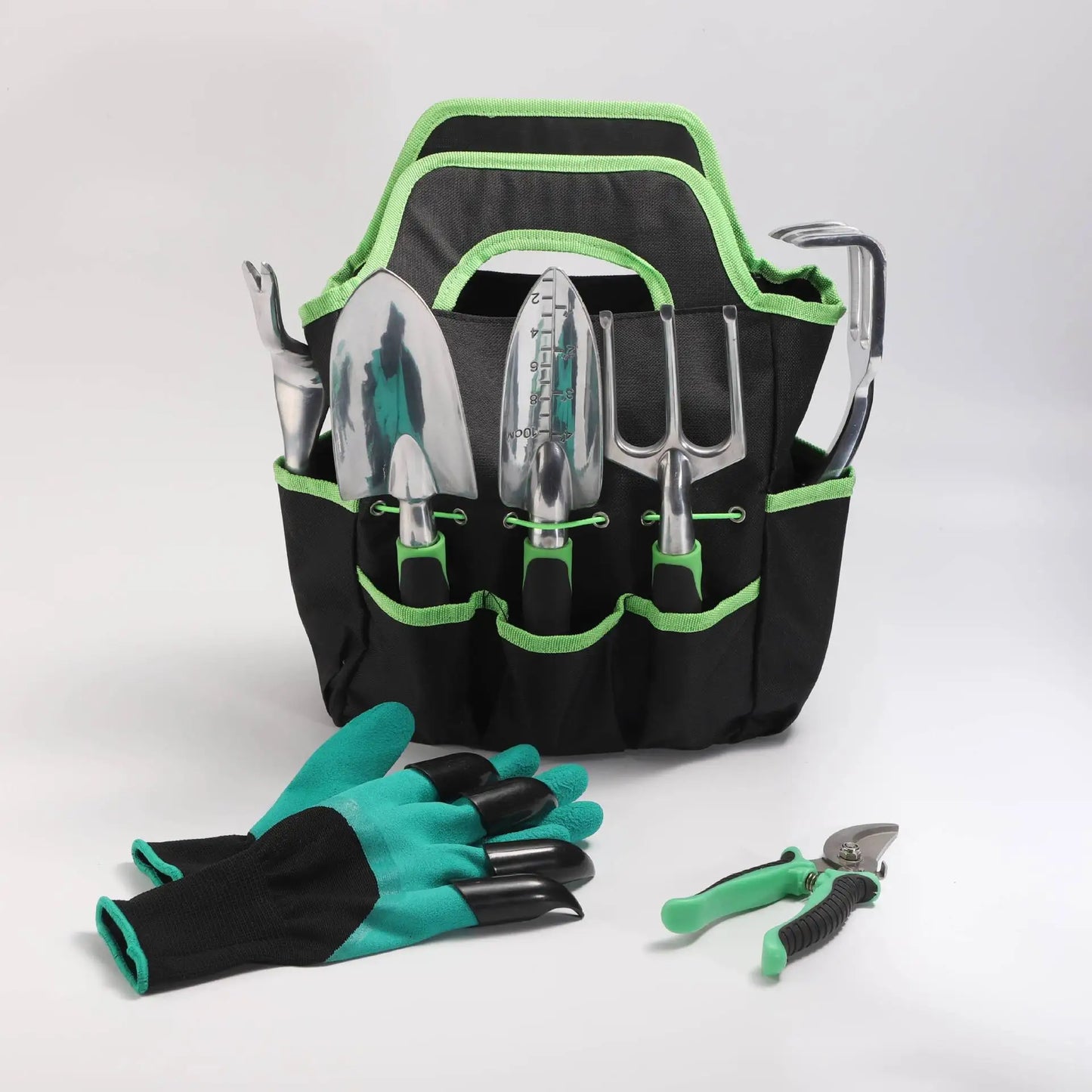 Heavy Duty Gardening Tools Set with Non-Slip Rubber Grip,Outdoor Graden Tools for Woman and Men with Storage Tote Bag