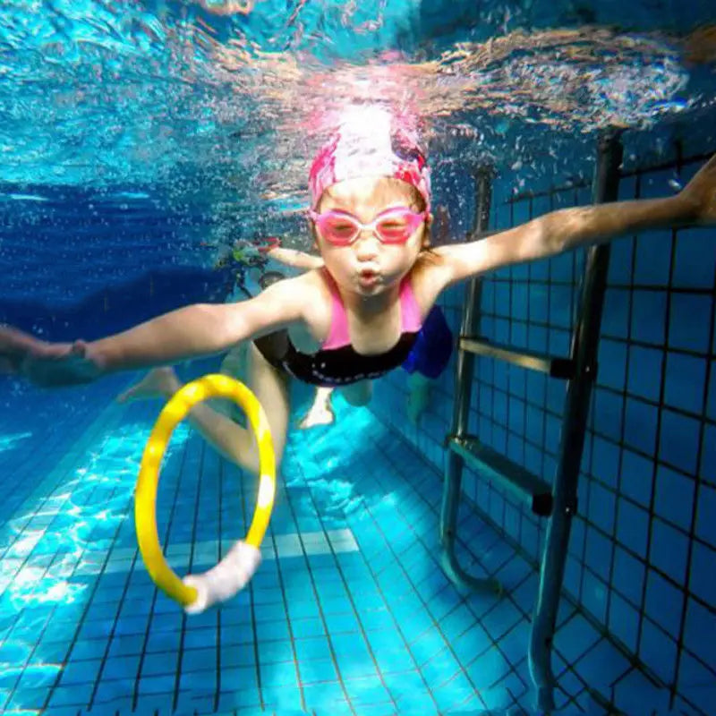 Children Swimming Pool Underwater Diving Rings Kids Water Play Toys Accessories