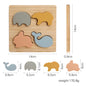 1Pc Nordic Style Wooden Puzzles Toys Beech Wood Planet Building Blocks Preschool Learning Montessori Toys Kids Wooden Jigsaw