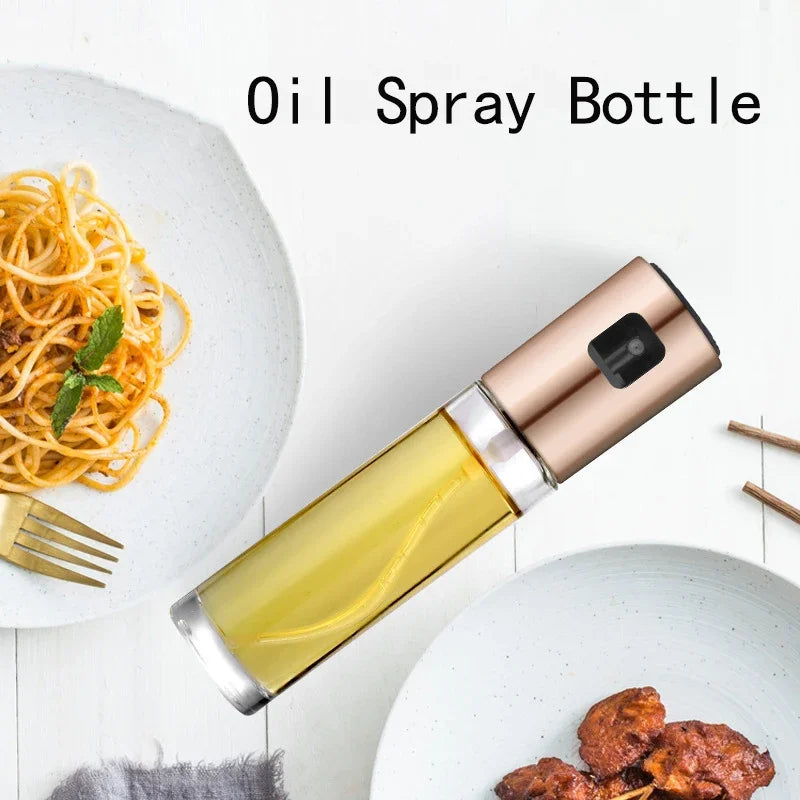 Kitchen Stainless Steel Olive Oil Sprayer Bottle Pump Oil Pot Leak-Proof Grill BBQ Sprayer Oil Dispenser BBQ Cookware Tools