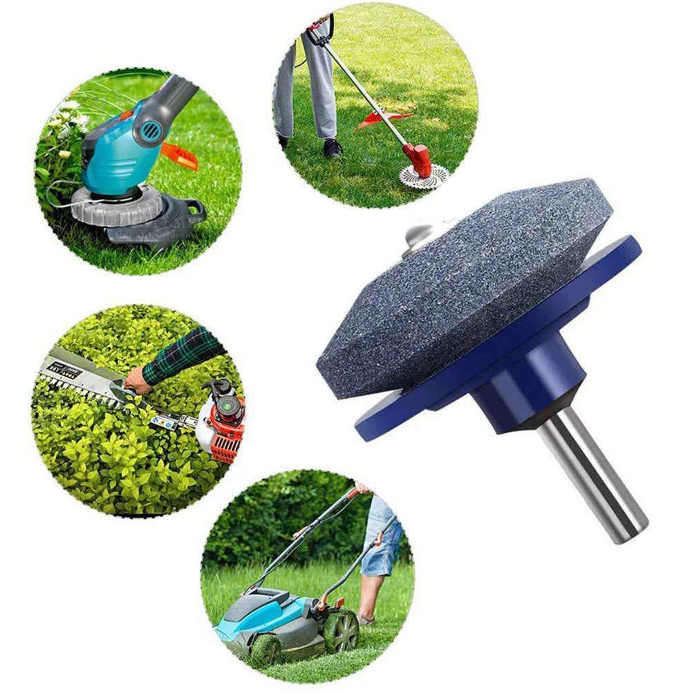 Lawn Mower Sharpener Garden Tools Hand Drill Electric Drill Sharpener Multifunctional Stone Wind Electric Sharpener