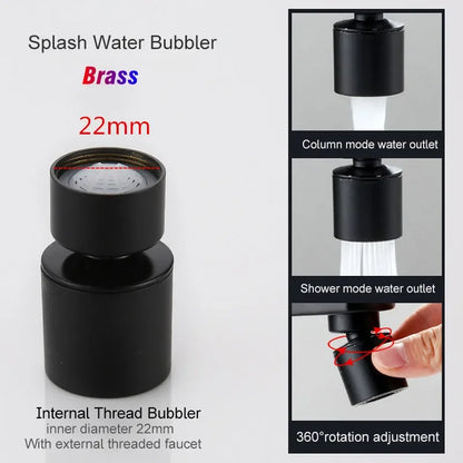 Faucet Extender Rotatable Multifunctional Bubbler Nozzle Universal Kitchen Water Filter Sink Sprayer Washbasin Kitchen Accessory