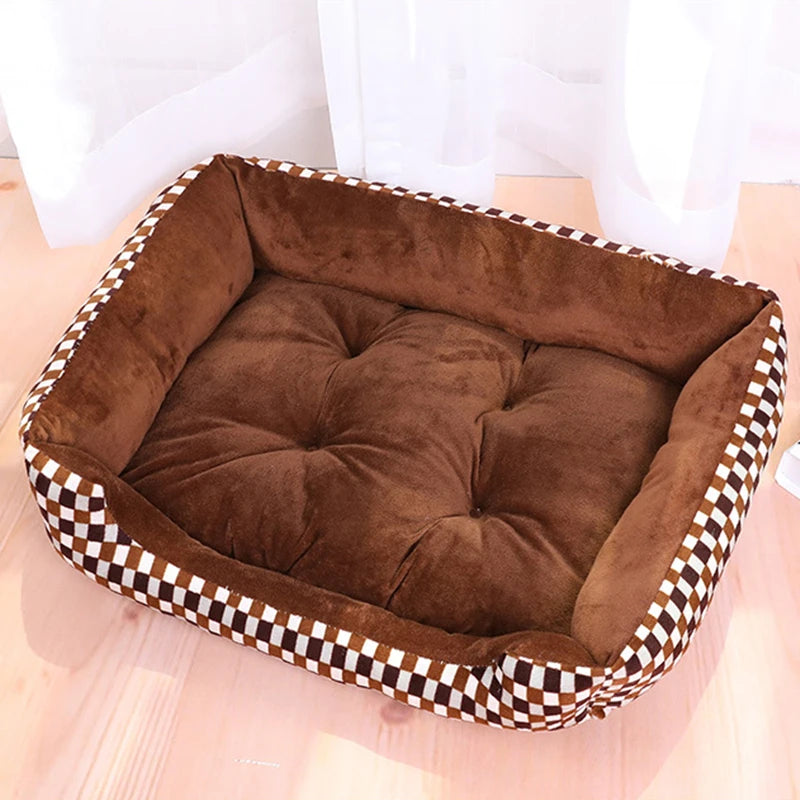 Dog Bed Sofa Mats Pet Accessories Dogs Cats Flannel House for Large Medium Small Dogs House Cushion Cat Bed