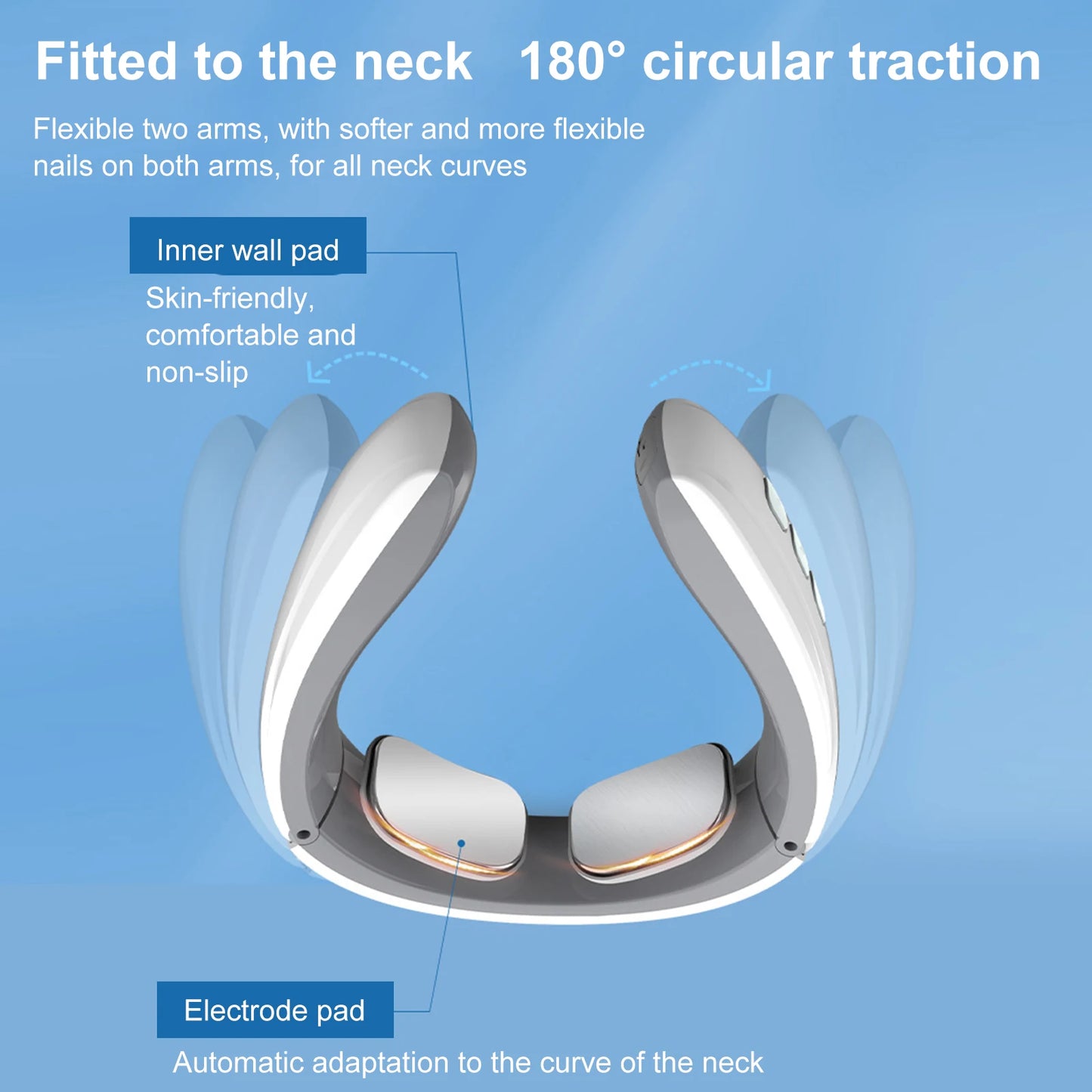 Neck Massage Instrument Intelligent Electric Heating Muscle Stimulation Household Multifunctional Pain Relief Cervical Massager