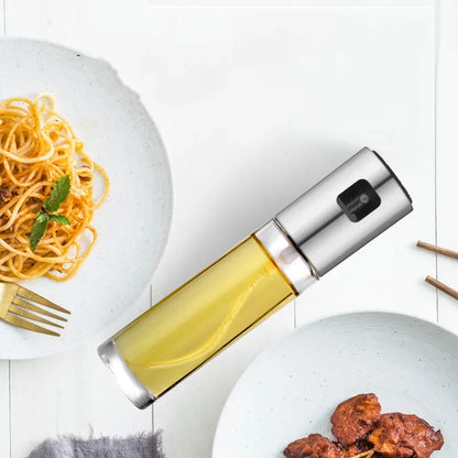 Kitchen Stainless Steel Olive Oil Sprayer Bottle Pump Oil Pot Leak-Proof Grill BBQ Sprayer Oil Dispenser BBQ Cookware Tools