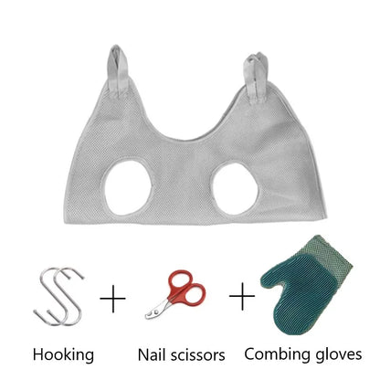 Cat Grooming Nail Cutting anti Scratch Bite Fixed Bag Bath Trimming Restraint Bag Pet Beauty Hammock Hanging Pet Supplies