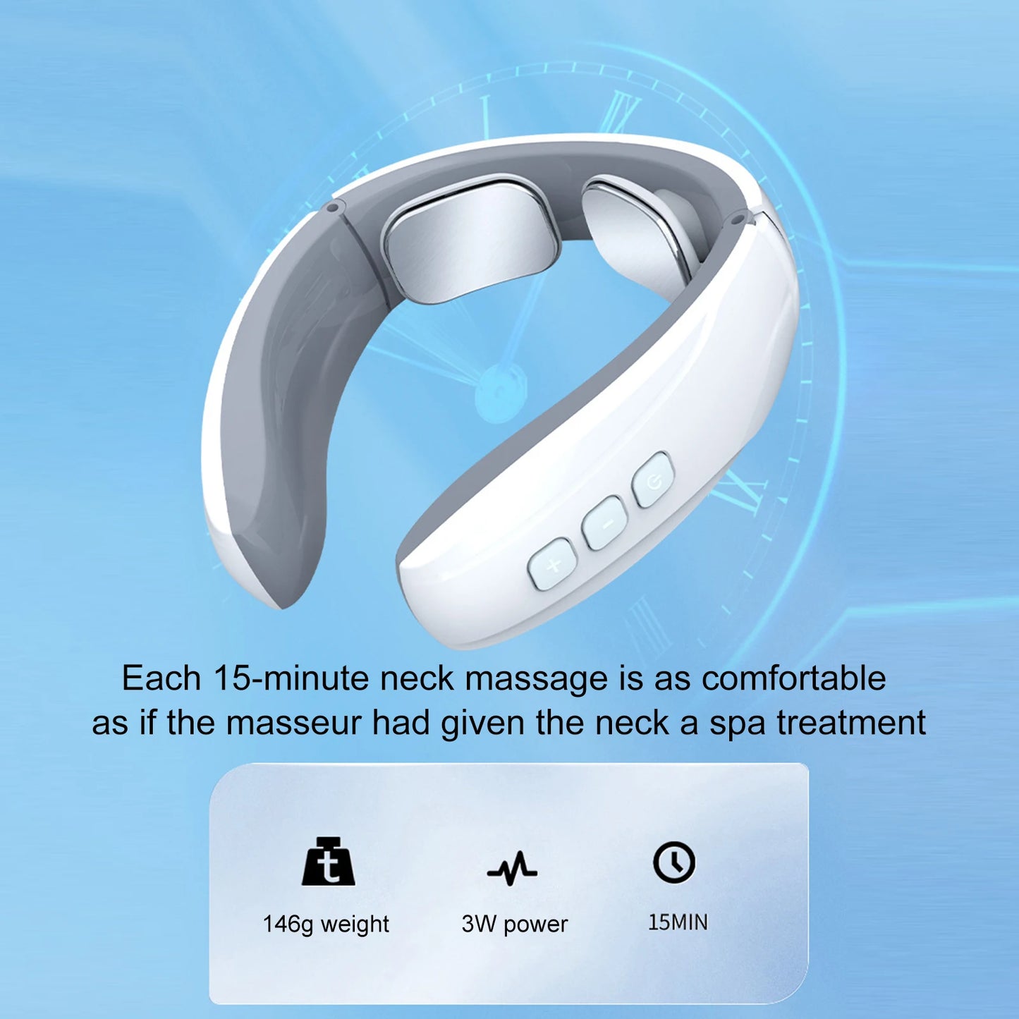 Neck Massage Instrument Intelligent Electric Heating Muscle Stimulation Household Multifunctional Pain Relief Cervical Massager