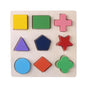 Wooden Geometric Shapes Montessori Puzzle Bricks Preschool Learning Educational Game Baby Toddler Toys for Children