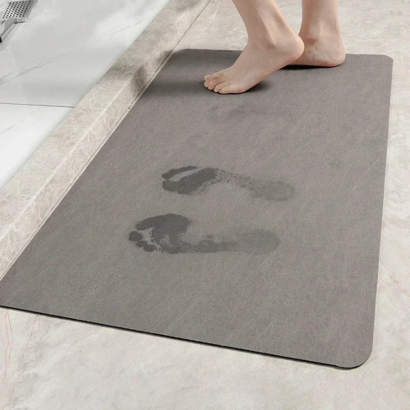 Bathroom Mats Diatomaceous Soft Mats Bathroom Quick Dry Water-Absorbing Mats Toilet Non-Slip Foot Mats Carpet Door Mats Bath Rug