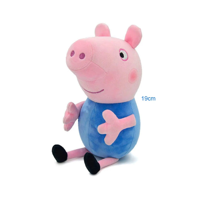 19Cm Original Peppa Pig Plush Toys George Eddie Bear Mr Dinosaur Cartoon Anime Figure Stuffed Plush Toys Kids Christmas Gift Toy