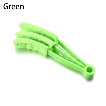 Microfiber Removable Washable Cleaning Brush Clip Household Duster Window Leaves Blinds Cleaner Brushes Tool