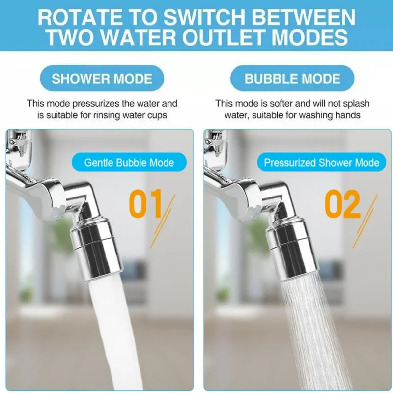 Faucet Extender Rotatable Multifunctional Bubbler Nozzle Universal Kitchen Water Filter Sink Sprayer Washbasin Kitchen Accessory