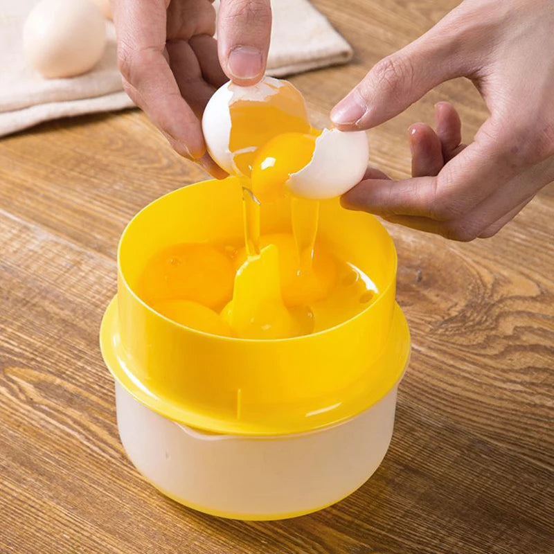 Egg White Yolk Separator Clear Kitchen Gadgets Cooking Baking Tools Home High Capacity Kitchen Accessories