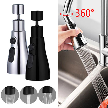 360 Rotating Faucet Extender Universal Kitchen Tap Strong Wash Kitchen Faucet 3 Modes Adjustable Water Tap Kitchen Gadgets