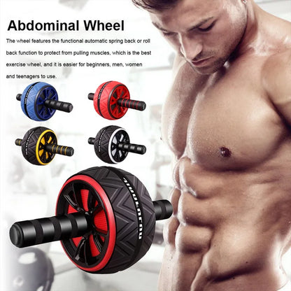 2022 New Ab Roller No Noise Abdominal Wheel Ab Roller Stretch Trainer for Arm Waist Leg Exercise Gym Fitness Equipment