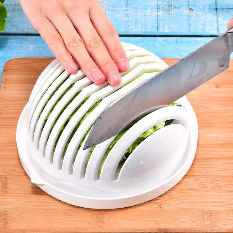 Vegetable Salad Cutter, Cutting Bowl, Slices, Fruit, Kitchen Tools, Accessories, Gadgets, Kitchen Items