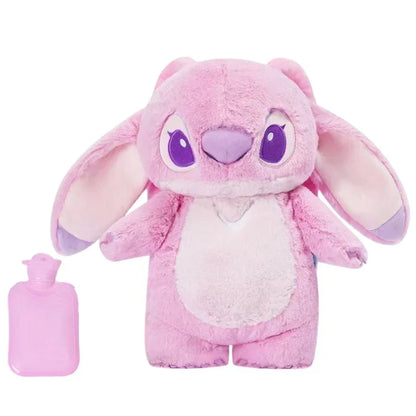 Lilo&Stitch Angel Lotso Plush Hand Warm Bottle Hot Water Bottles Kawaii Soft Winter Portable Warm Hand Bag Anime Kids Toys Gift