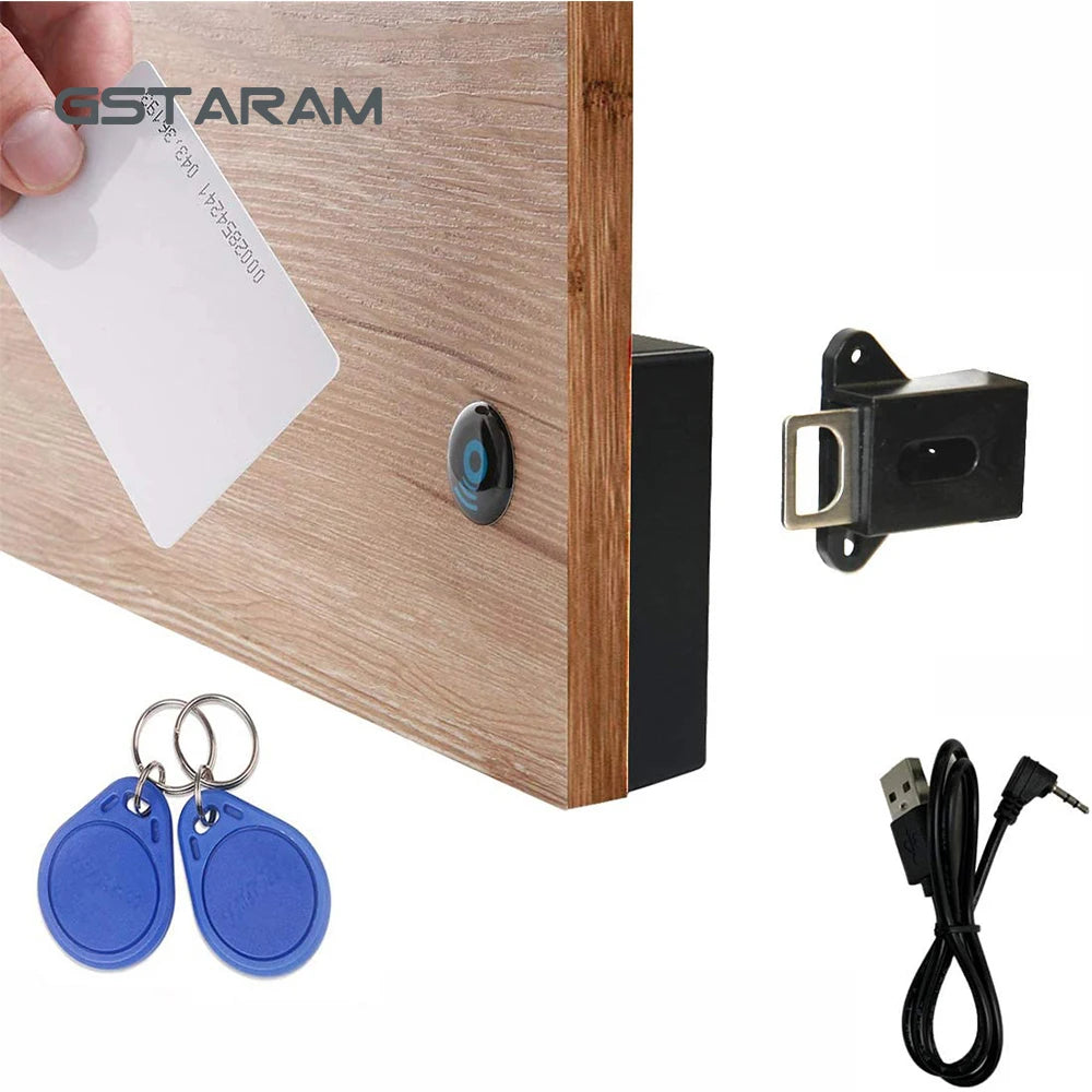 Invisible Sensor Lock EMID IC Card Drawer Digital Cabinet DIY Smart Lock Intelligent Electronic Lock Wardrobe Furniture Hardware