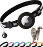 Reflective Breakaway Cat Collar with Apple AirTag Holder and Bell - 0.4 Inches