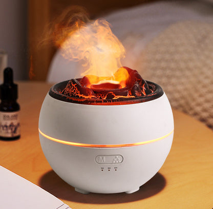 Flame Aroma Diffuser Household Desk Aromatherapy Humidifier