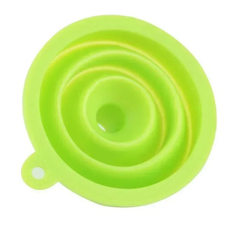 Foldable Large Diameter Funnel for Storing Miscellaneous Grains Special Silicone Funnel Ice Bag Refueling and Pouring Water