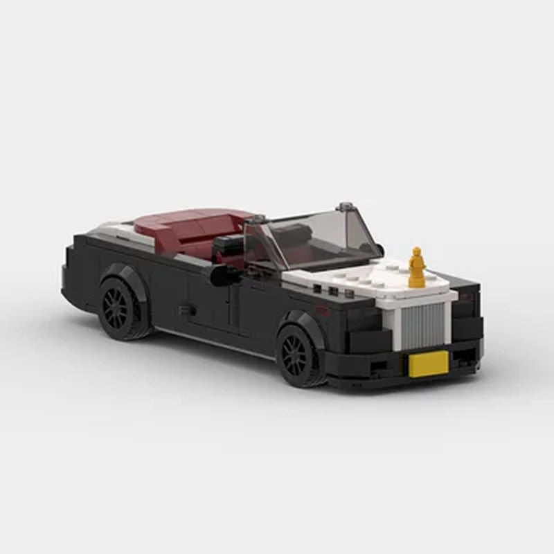 MOC Rollsroyce Phantom Racing Speed Champion Racer Building Blocks Brick Creative Garage Toys for Boys Gifts