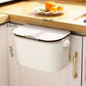 Hanging Trash Can for Kitchen Large Capacity Kitchen Recycling Garbage Basket Bathroom Wall Mounted Trash Bin with Lid