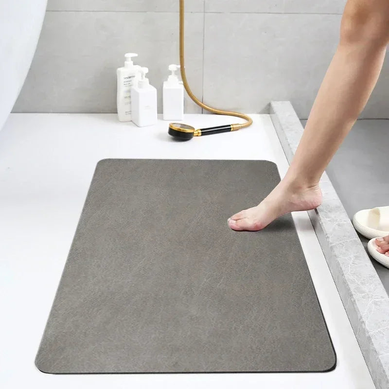 Bathroom Mats Diatomaceous Soft Mats Bathroom Quick Dry Water-Absorbing Mats Toilet Non-Slip Foot Mats Carpet Door Mats Bath Rug