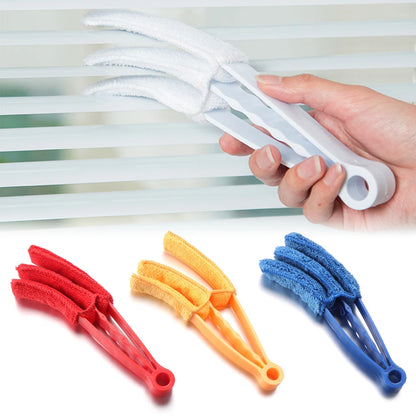 Microfiber Removable Washable Cleaning Brush Clip Household Duster Window Leaves Blinds Cleaner Brushes Tool