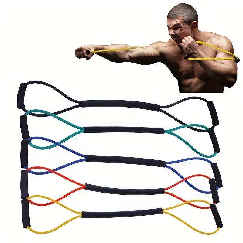 1 PC Boxing Training Rope, Boxing Speed Sanda Thai Air Strike Elastic Belt Resistance Rope, Training Out of Boxing Kick Boxing E