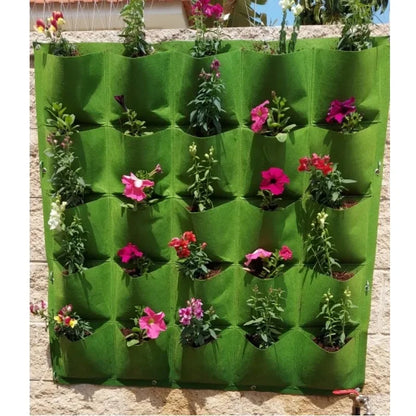 Plant Growing Bag Decor Wall Hanging Planter Grow Bag Garden Tools Strawberry Flower Bag Fabric Vertical Garden Living Room Pots