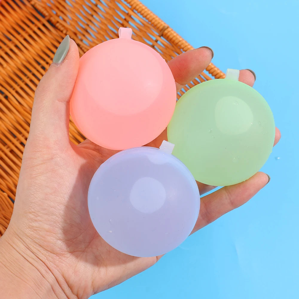 10-30Pcs Reusable Water Balloons for Kids Adults Outdoor Activities, Kids Pool Beach Bath Toys Water Bomb for Summer Games