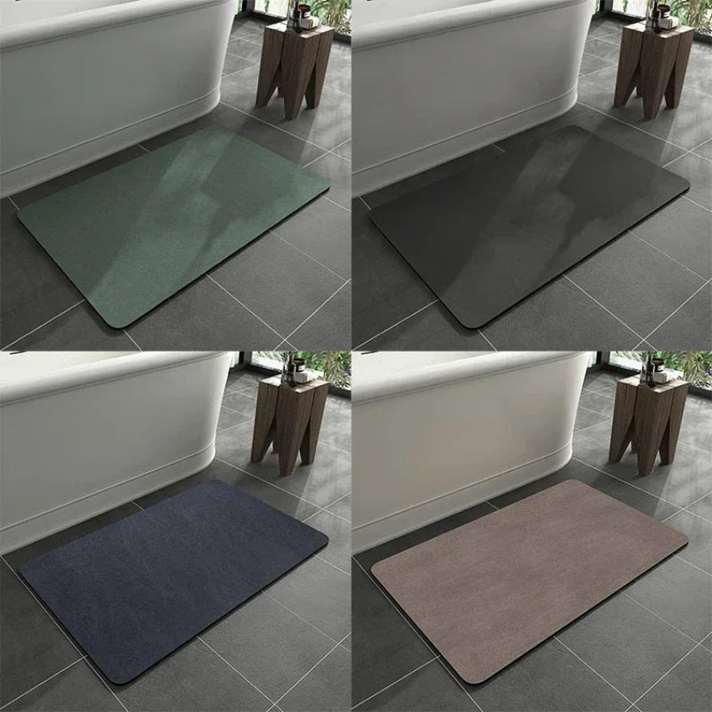 Bathroom Mats Diatomaceous Soft Mats Bathroom Quick Dry Water-Absorbing Mats Toilet Non-Slip Foot Mats Carpet Door Mats Bath Rug