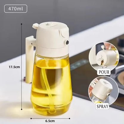 Oil Cruet Kitchen Olive Oil Spray Dual Purpose Kitchen Oil Spray Can Leakproof Spray Bottle Kitchen Household