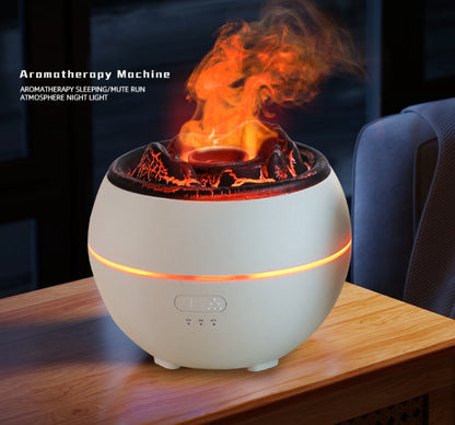 Flame Aroma Diffuser Household Desk Aromatherapy Humidifier