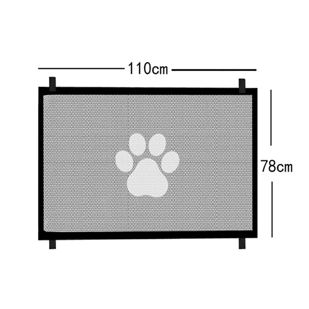 Pet Safety Enclosure: Dog Gate Mesh with 4 Hooks for Indoor and Outdoor