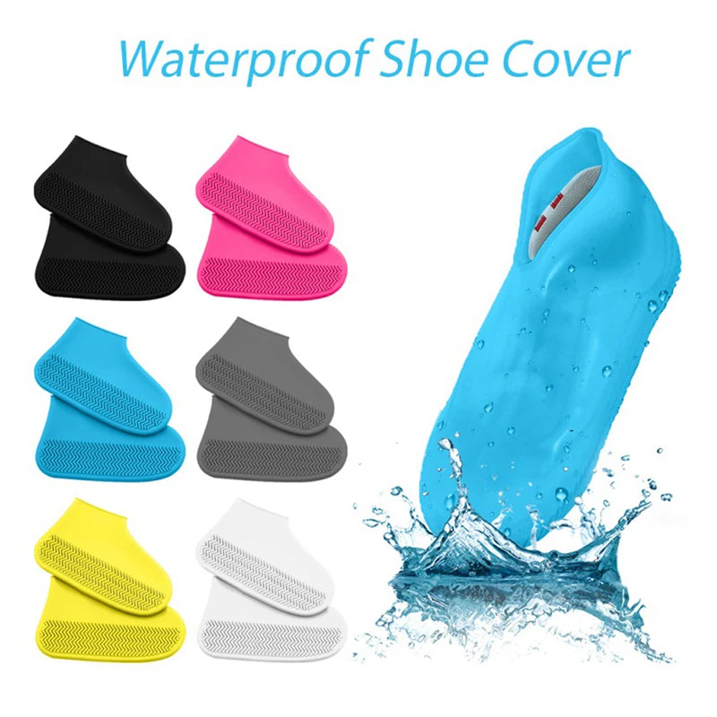 Women Men Shoes Waterproof Shoes Cover Silicone Material Unisex Shoes Protectors Rain Boots for Indoor Outdoor Rainy Days