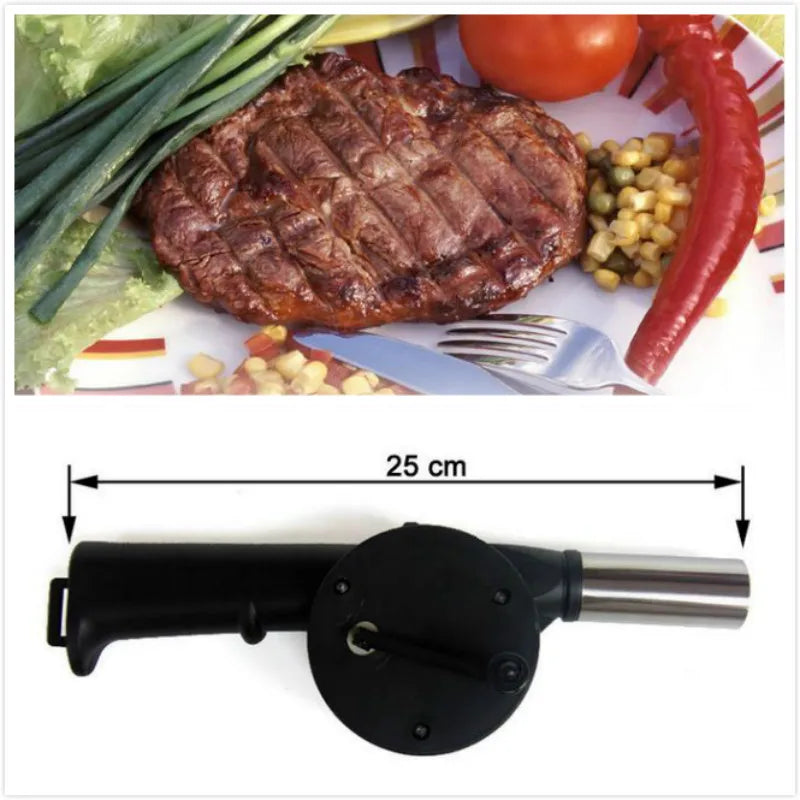 Hand Fan Starter Blower Barbecue Grill Fire Cranked Outdoor Picnic Camping BBQ Barbecue Tool Fan/Blower Barbecue Fire