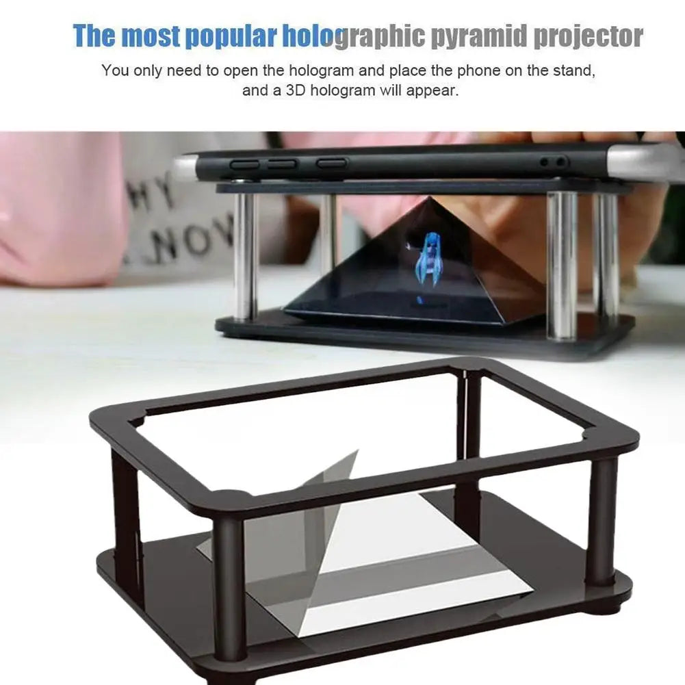 3D Holographic Projection DIY Science Experiment Technology Products Kids Phone 3D Hologram Display Projector Stand Tecnologia