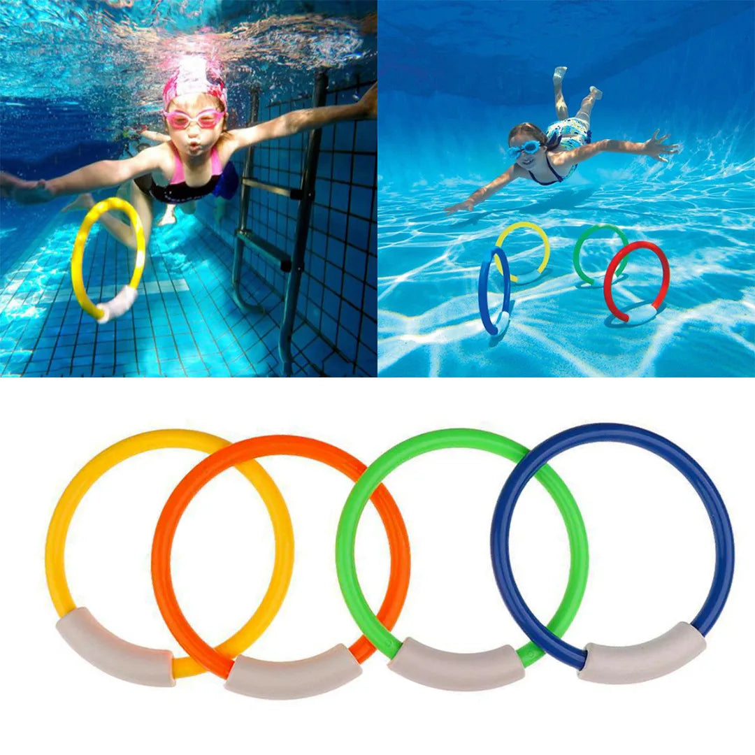 Children Swimming Pool Underwater Diving Rings Kids Water Play Toys Accessories