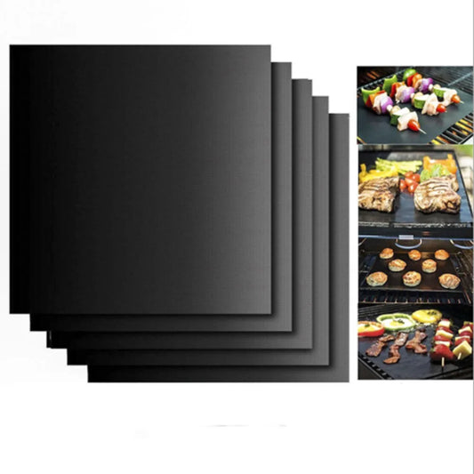 Barbecue Non-Stick Pot Mat Bake Mat Barbecue Cooking Grill Mat Reusable Outdoor Barke Non-Stick Pad Barbecue Accessory BBQ Tool