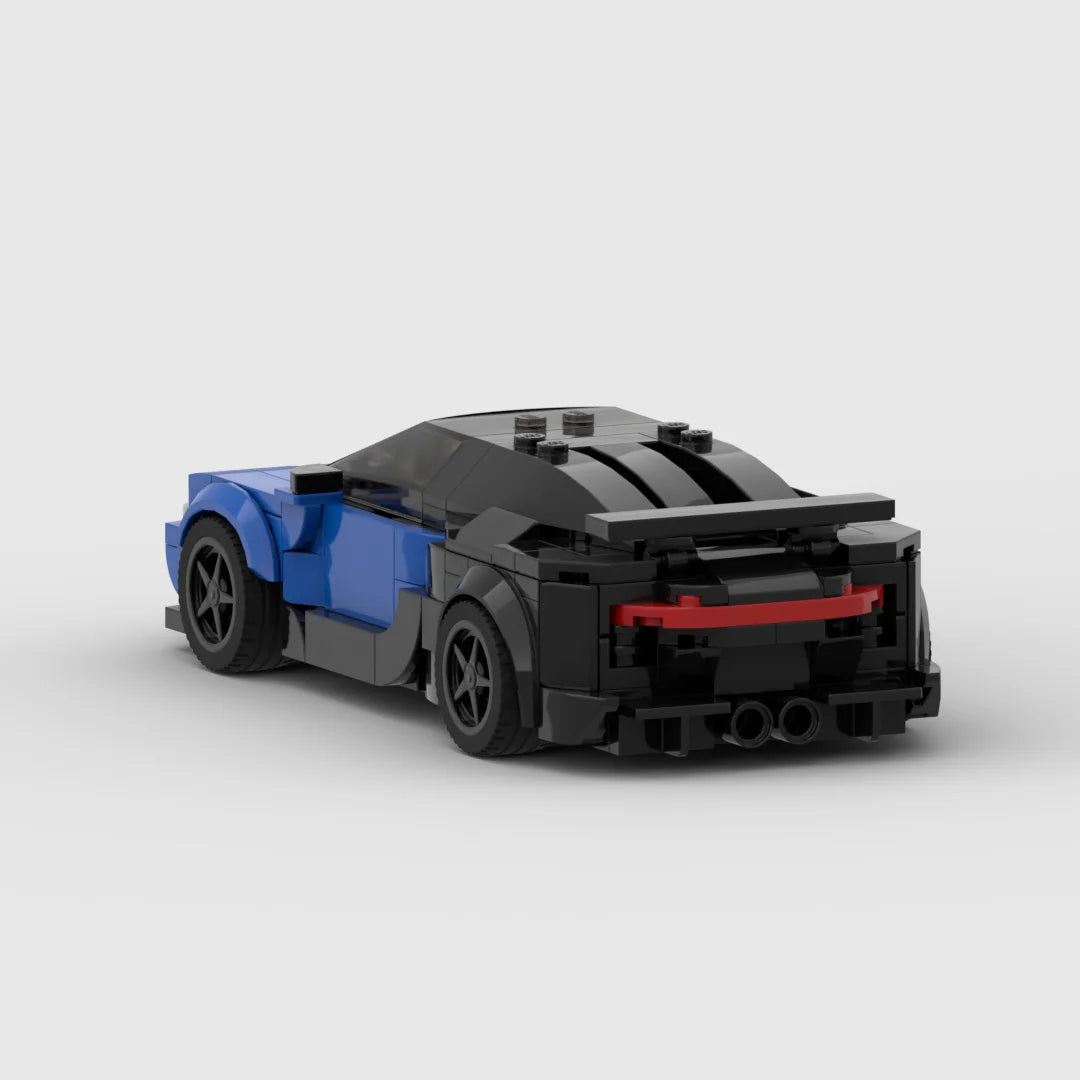 MOC Bugatti Veyron Racing Speed Champion Racer Building Blocks Brick Creative Garage Toys for Boys Gifts