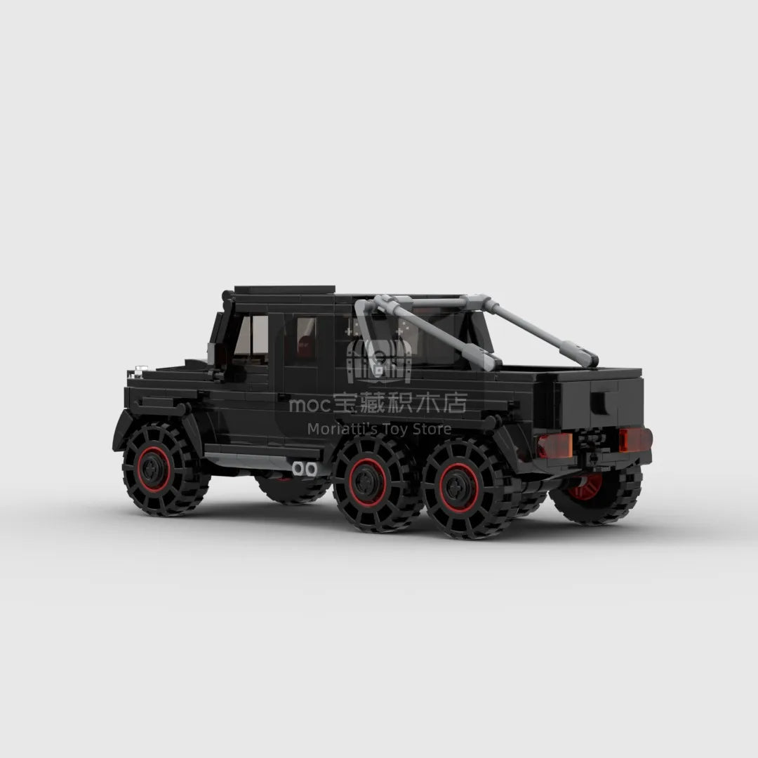 MOC-129383 Benz G63 6X6 Vehicle Speed Champion Racer Building Blocks Brick Racing Super Technique Car Creative Garage DIY Set